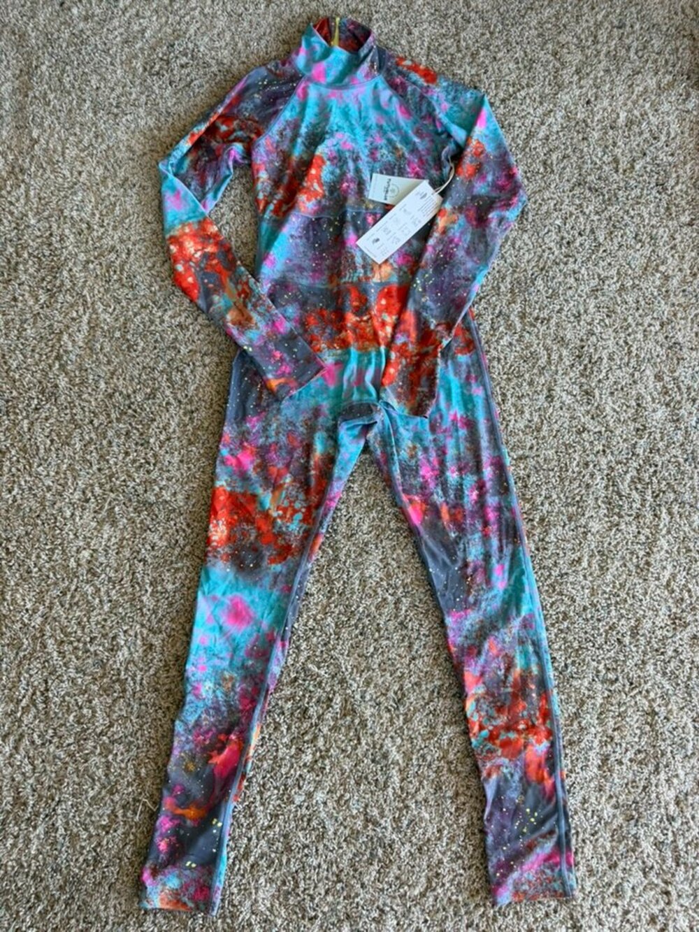NWT Tutublue UPF 50 Sun Protective Joy Full Body Swimsuit Koi Pond Sz S